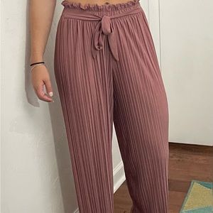 Pink flows dress pants
